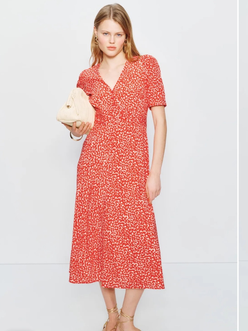 LK Bennett Rosamund Silk Midi Dress Size 10 $650